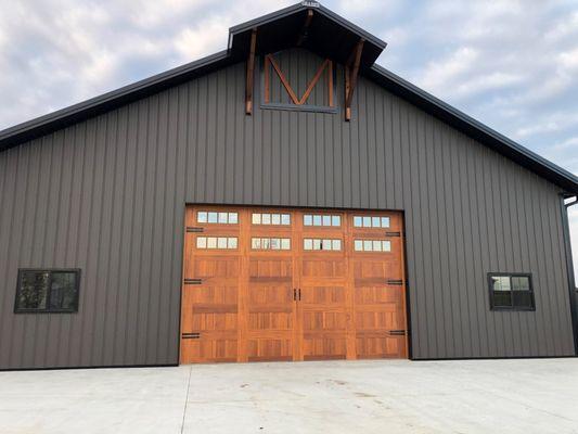 Custom residential garage door from Rocke Overhead Doors