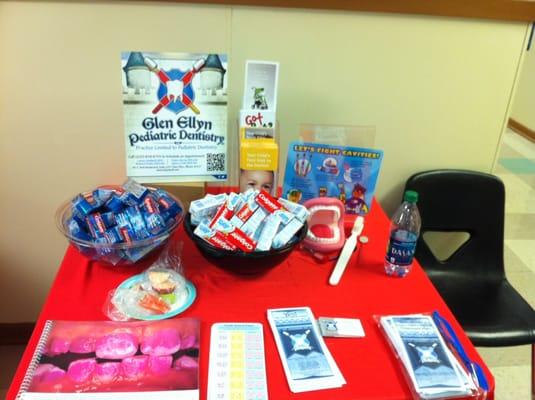 Dental Health Month- Our staff  have been visiting local schools that invite us for toothbrushing lessons and oral health talks.