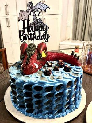 Dungeons and Dragon birthday cake