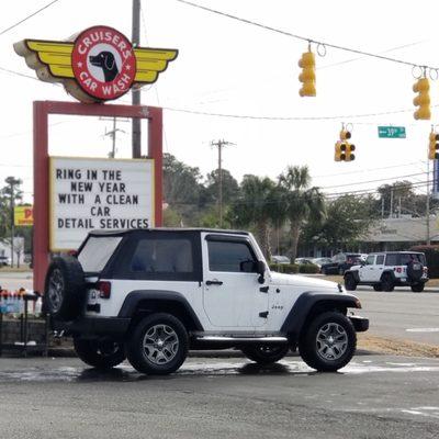 Our Jeep JK...along with a 4-dr JLU in background