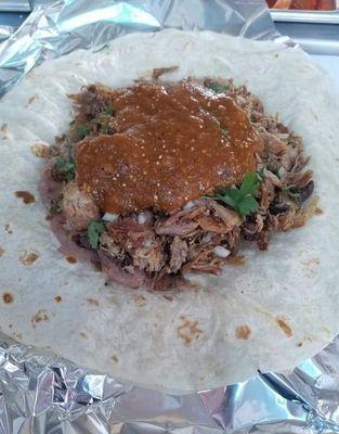 Burrito de cárnitas.