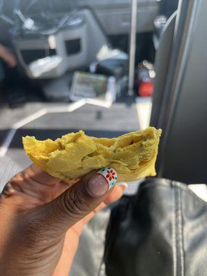 Ackee and coconut patty