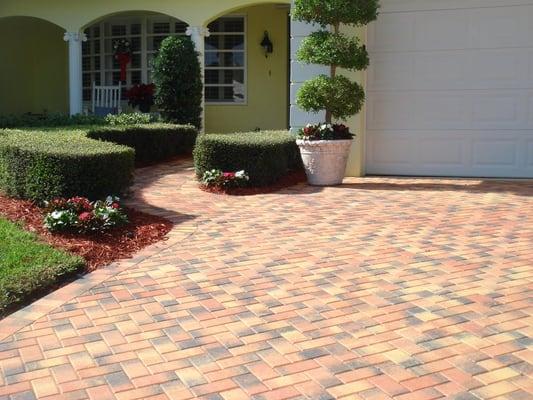 Asphalt removal followed by Brick pavers Installation