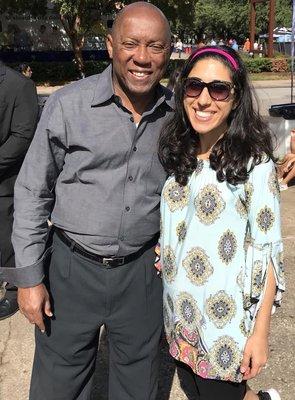 Dr. Mina with Houston Mayor Sylvester Turner.