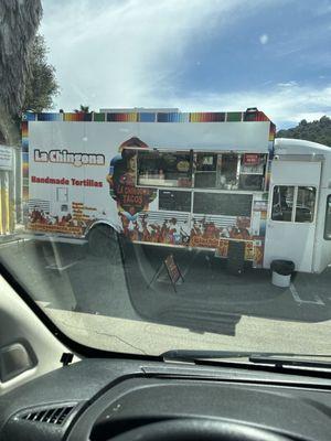 This is what the food truck looks like. It's on Topanga.