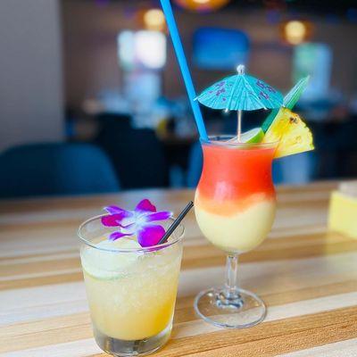 Mai Tai & Miami Vice (fresh-squeezed juices, house-made syrups, high-quality spirits)