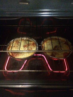 This is two orders of chicken parmesan. This is not a tray.