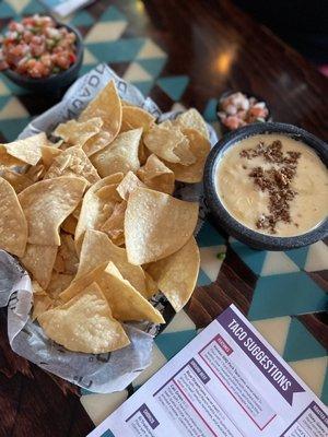 Smoked cheddar queso