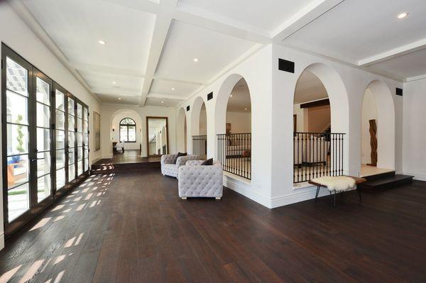 The house was blessed with arches, the addition of coffered ceilings I added are key element giving more depth to the historical home.