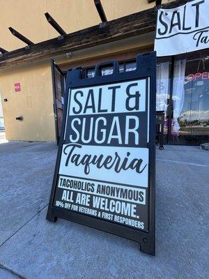 Salt & Sugar Taqueria NOW OPEN!