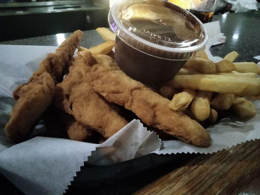 Chicken fingers and fries