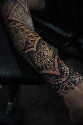 Outside of sleeve