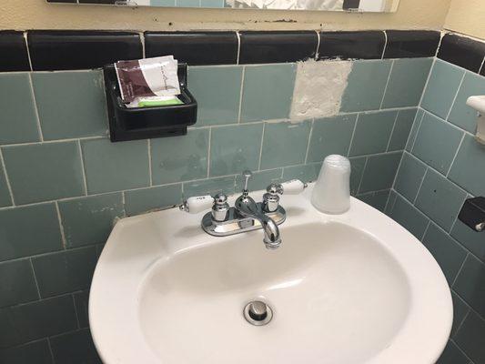 Nice hole above the sink