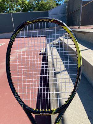 Strung racquet