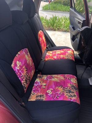 My beautiful new back seat cover!