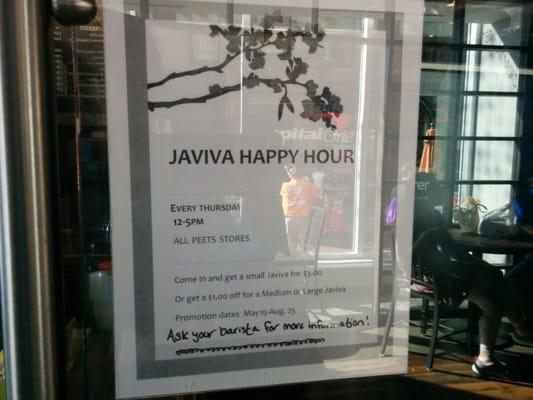 Javiva happy hours