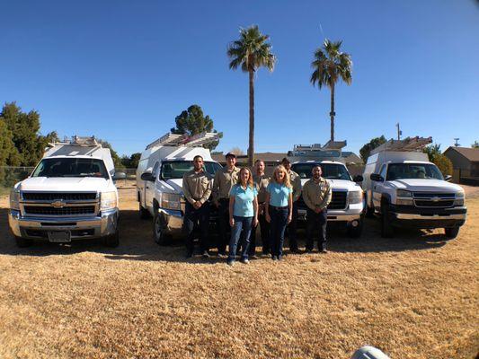 Our trucks and staff - ready to serve you