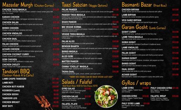 CHECK OUT OUR NEW MENU