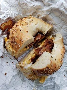 Name a better wake-up call: Bacon, egg & cheese on an everything