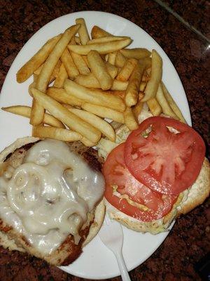 Turkey Burger with Fries