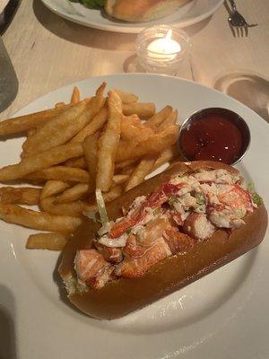 Montauk Lobster Roll and French Fries