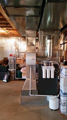 Clean Amana Furnace and Aprilaire Humidifier Installation