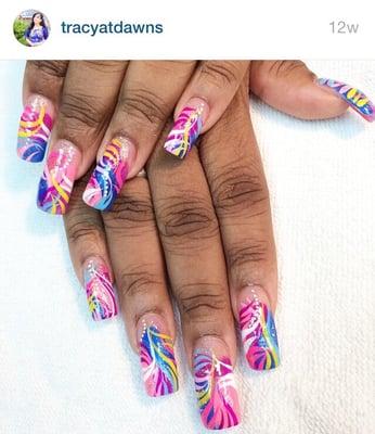 Follow on Instagram for more nail art by dawns nails @tracyatdawns