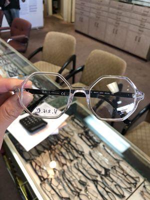 Rayban Geometric Clear frames wow