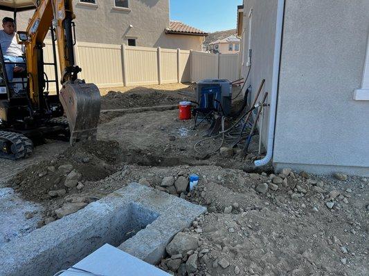 Roy's team worked with pool contractor to install tile next to pool correctly