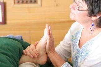 Foot reflexology soothes and heals all parts of the body.