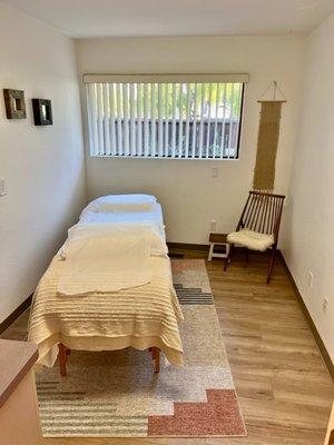 One of our peaceful treatment rooms.