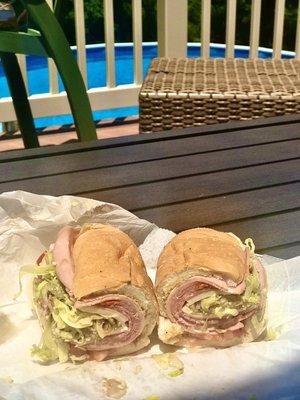 Get your sub from Billy to go and take it pool side. #bestintown