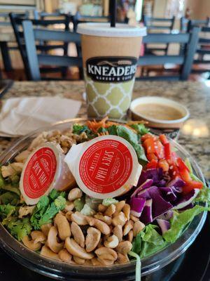 Thai Chicken Salad, Cheddar Broccoli Soup