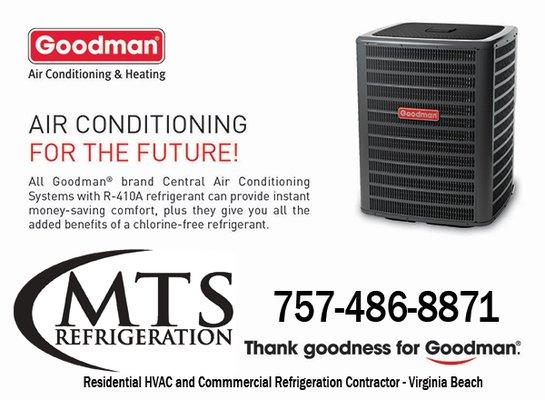 A/C issues? Call MTS Refrigeration at 757-486-8871 today! Residential or commercial