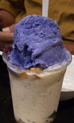 Halo halo with ube ice cream