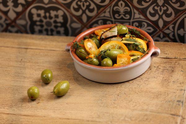 Citrus and Vermouth Marinated Olives