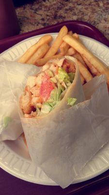 Buffalo chicken wrap