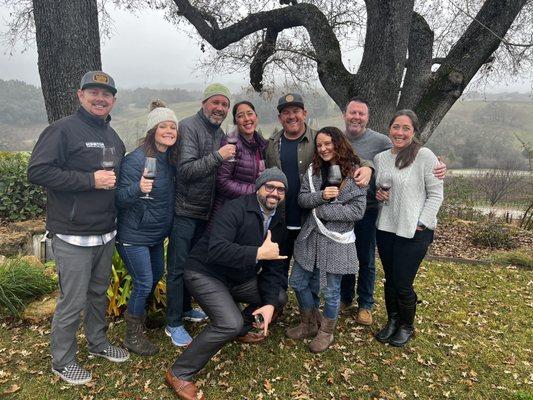 Jorge with our crew at Denner Vineyards.