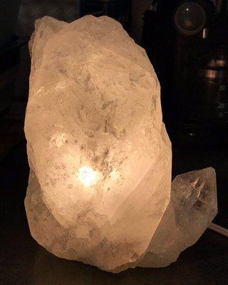 Quartz crystal lamp from Brazil