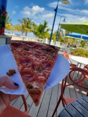 Jersy pizza and beach views