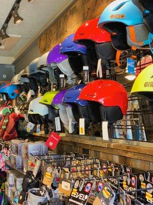 Youth helmets, goggles & gloves available at Pinnacle Ski & Sports in Stowe, Vermont.