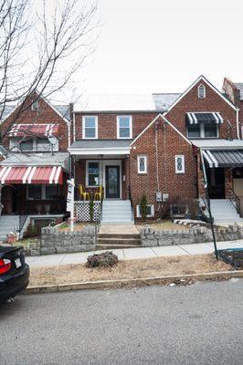 Washington, DC classic row-house renewed and sold street view