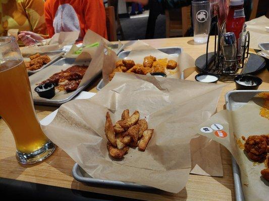 Beer and wings