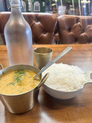 Yellow Dal Tarka with Basmati Rice