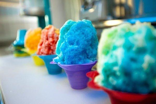 We serve actual authentic Hawaiian style shave ice!!