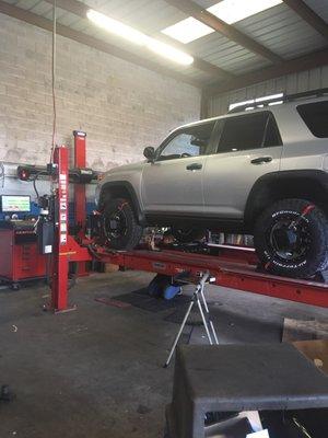 Wheel alignment on lifted 4Runner