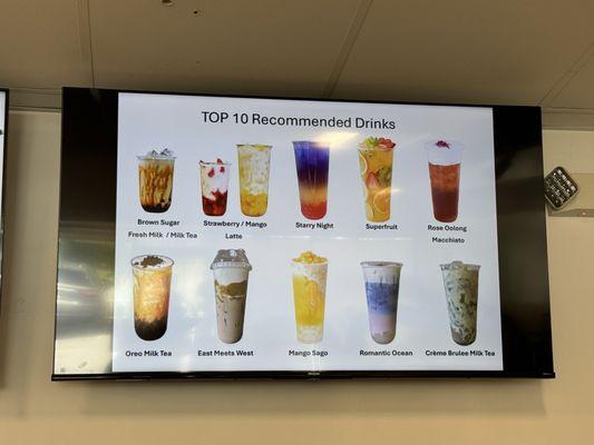 Top drink options!