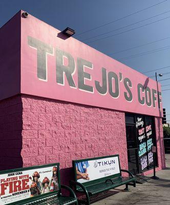 Trejo's coffee wall and windows vinyl