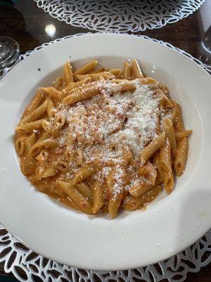 Penne alla Vodka - classic! nothing crazy but consistently very good + good portion size