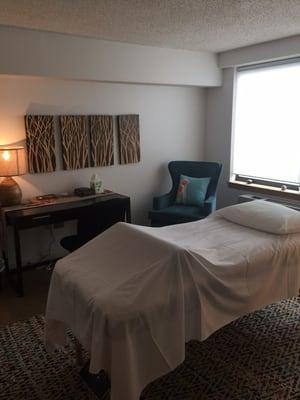 Treatment room at EvenTide Wellness.